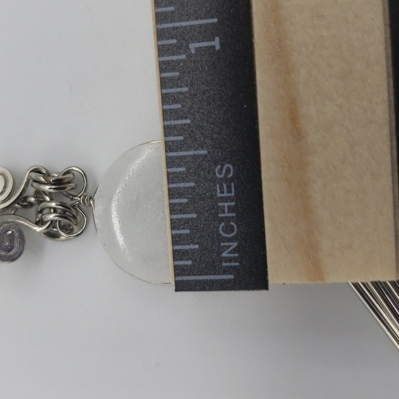 414- Couple Birds With A Natural Stone Women's Handmade Necklace NWT - Picture 7 of 9